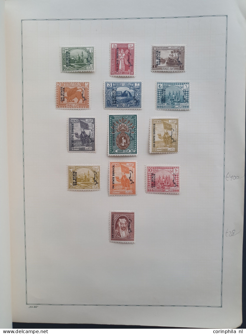 1917-1932 collection * and used with better items and sets including official stamps and duplicates on album leaves in f