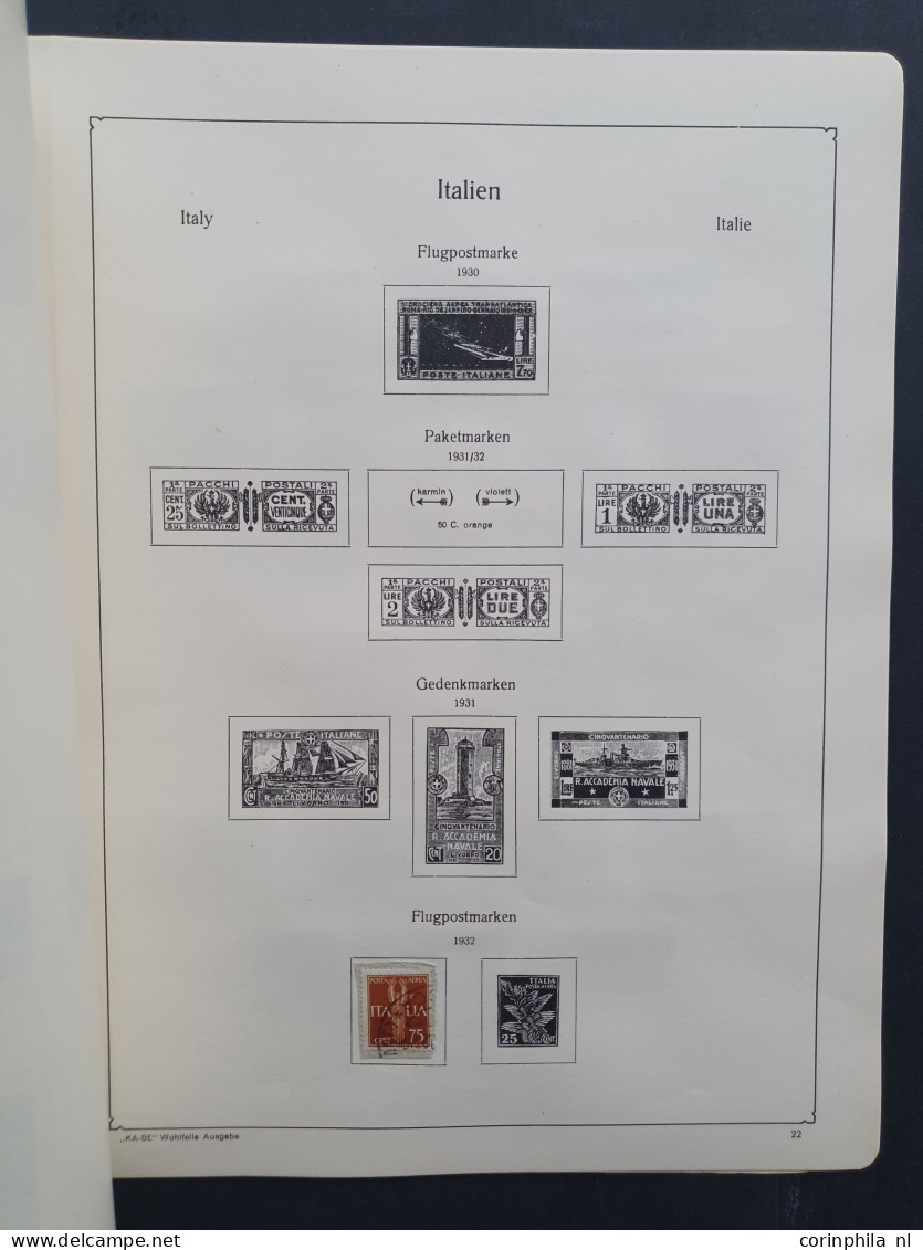 1859/1937 collection used and * with better items (Sicily, Parma and Sardina) on album pages in folder