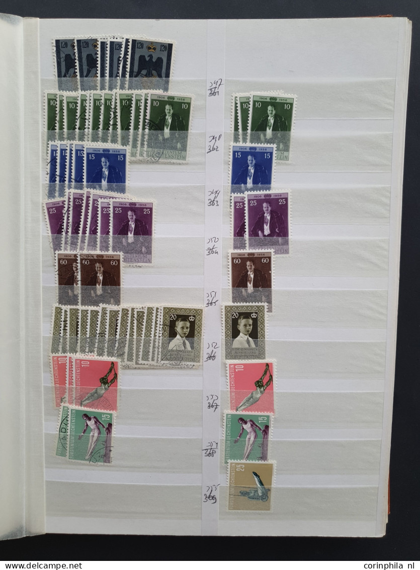 1912 onwards stock used and */** including better items, blocks of 4,  collection maximum cards etc. in 7 stockbooks/alb