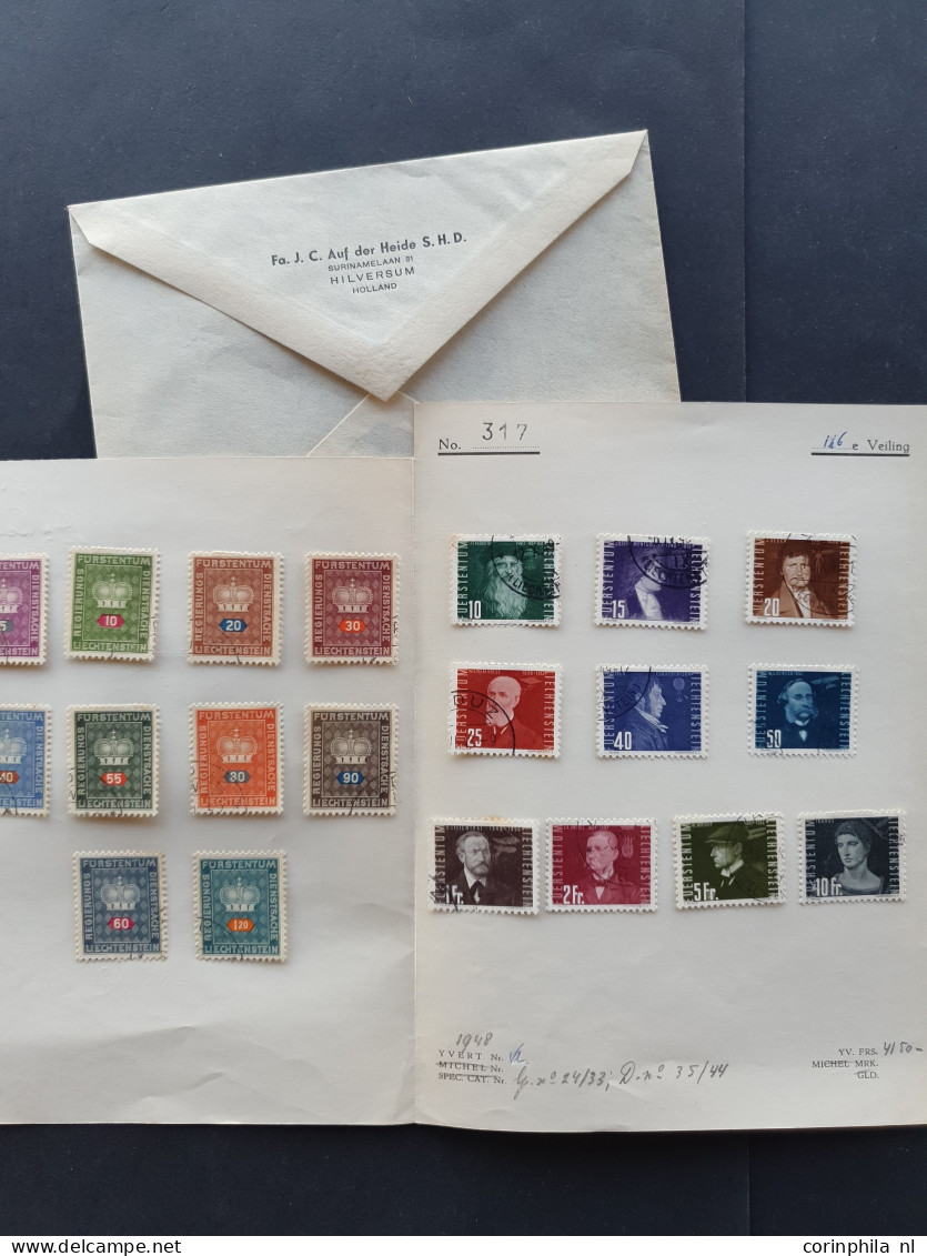 1912/1954c. Collection Used And * With Better Items (airmail) On Album Leaves In Folder - Sonstige & Ohne Zuordnung