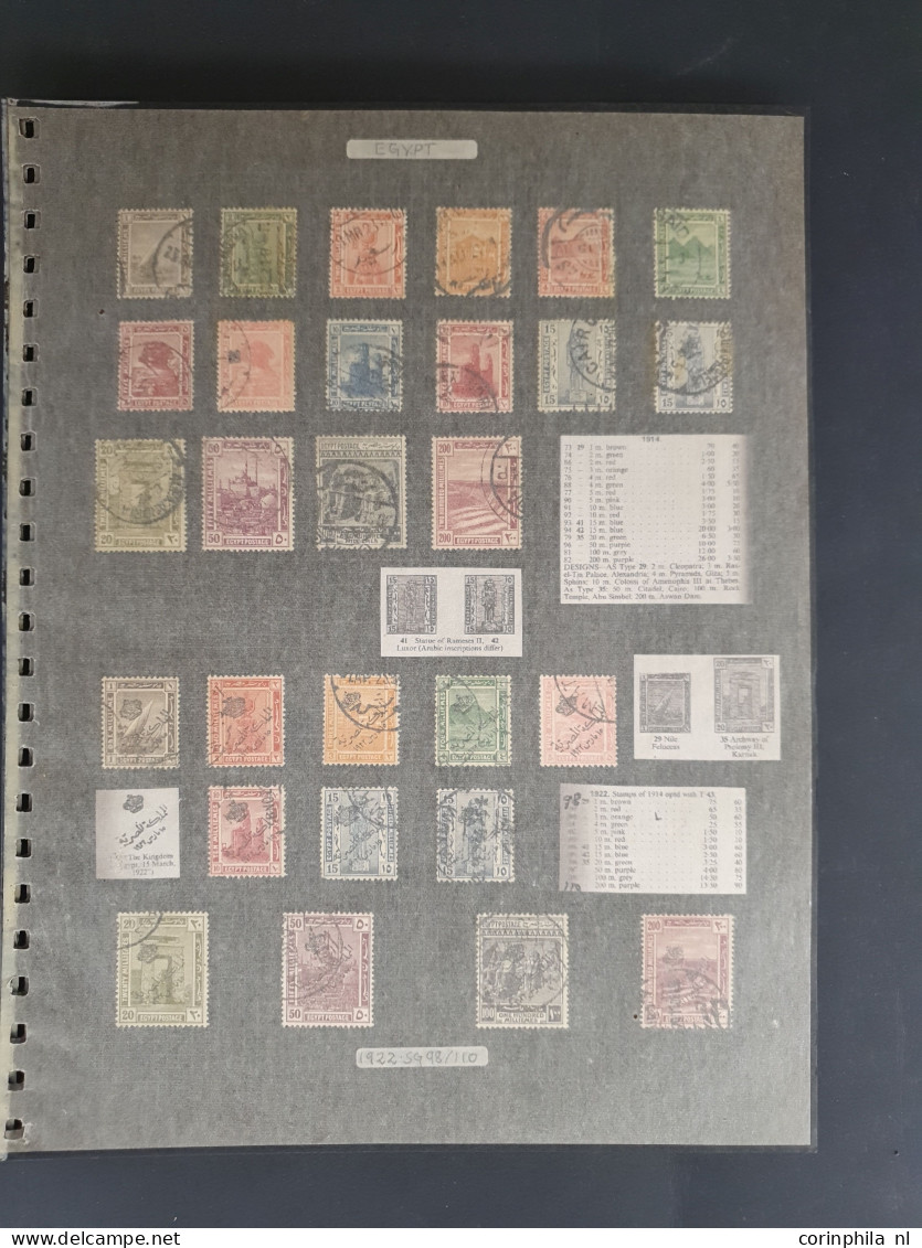 1879-1960, Used And */** With Some Better Material On Album Leaves In Folder - Other & Unclassified