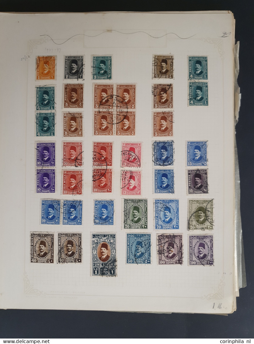 1879-1960, used and */** with some better material on album leaves in folder