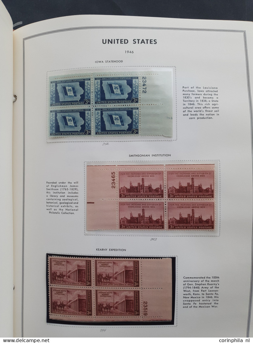 1919-1980, Collection Larger Units Mainly ** Including Plate Blocks In 2 Harris Albums - Other & Unclassified