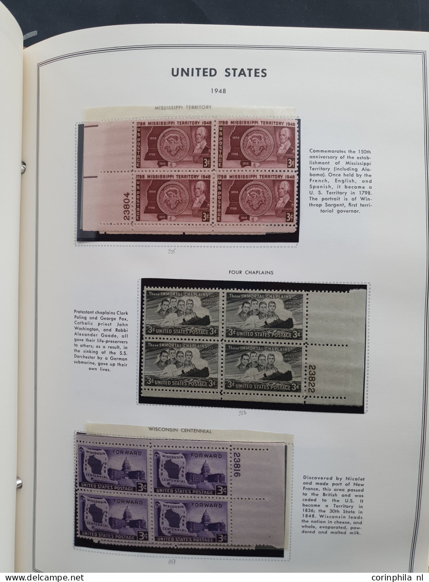 1919-1980, Collection Larger Units Mainly ** Including Plate Blocks In 2 Harris Albums - Other & Unclassified