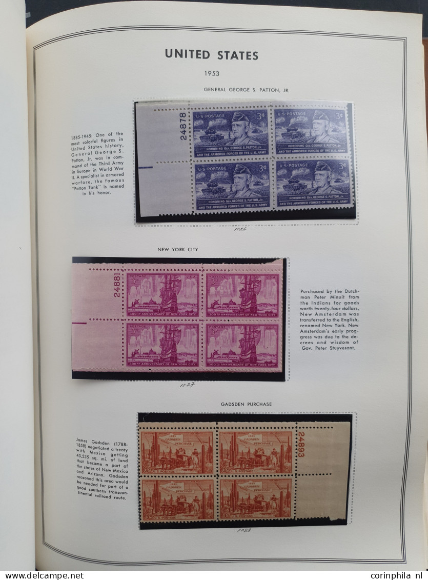 1919-1980, collection larger units mainly ** including plate blocks in 2 Harris albums