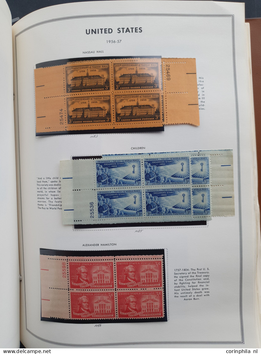 1919-1980, collection larger units mainly ** including plate blocks in 2 Harris albums