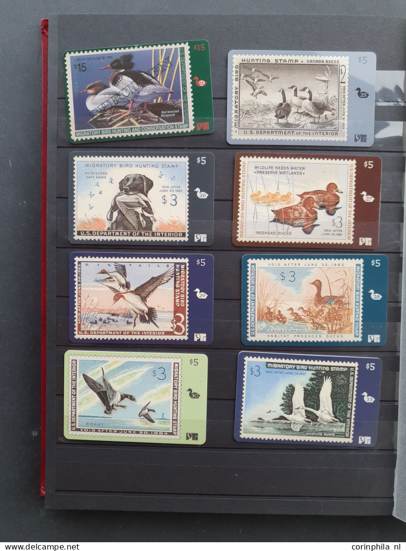 1934/2007 onwards Duckstamps collection with about approx. 200 stamps used, (*) and some */** and approx. 60 Migratory B