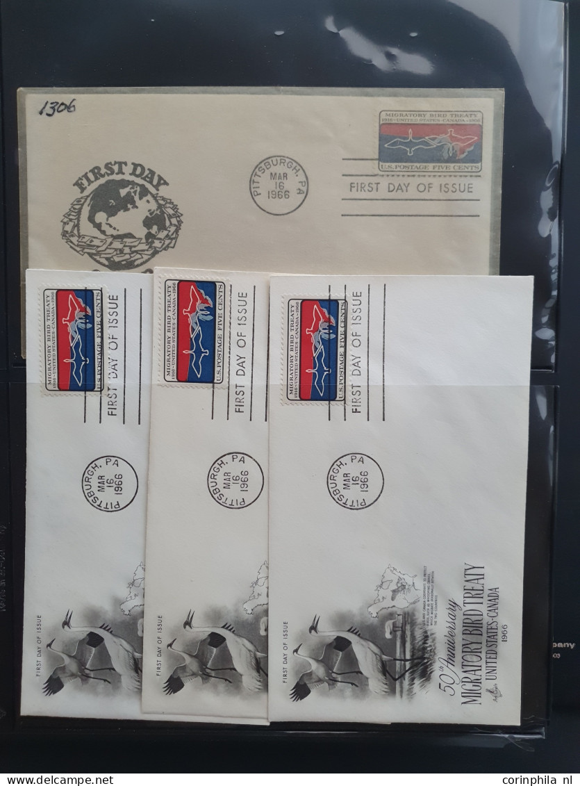 1980/1991 collection Duckstamps with ** stamps, fdc's etc. in approx 30 presentation packs, 2 albums in box