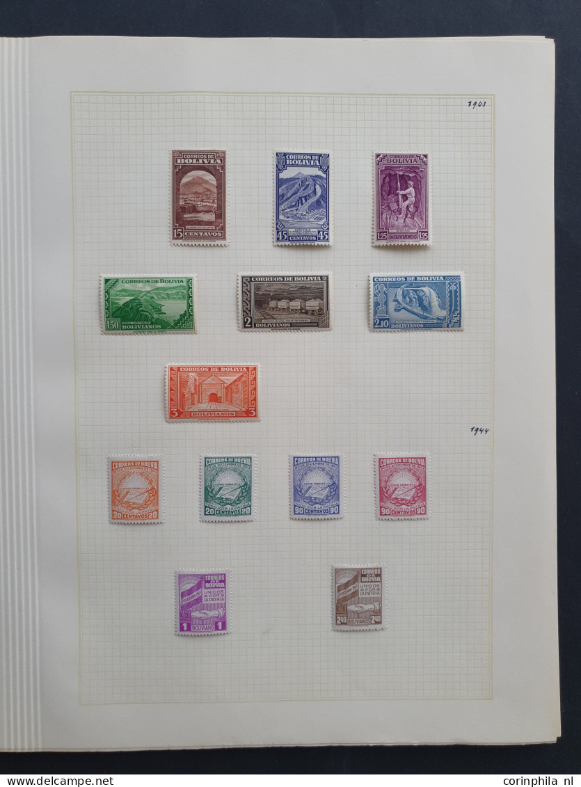 1867-1957, collection used and * with better Airmail sets on album leaves in folder