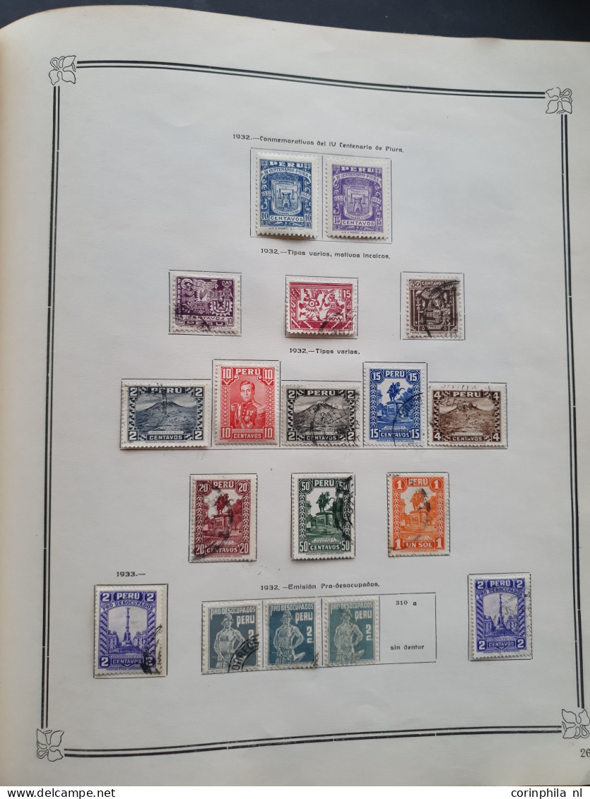 1858-1951, collection mainly used with many better stamps, varieties, Arequipa, Local Post, Chilean Occupation etc. in I