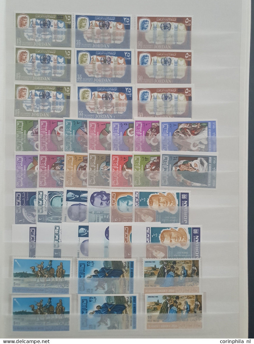 1920 - 2003 collection and stock */** with better items (Transjordan SG 199a * 2x, SG 571-578 imperf **, Birds set SG 62