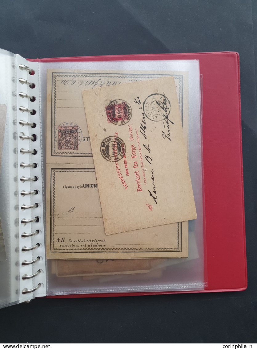 1828c. onwards collection postal history including Japan, Maritime postcards, Austria, Hungary etc. with better items in