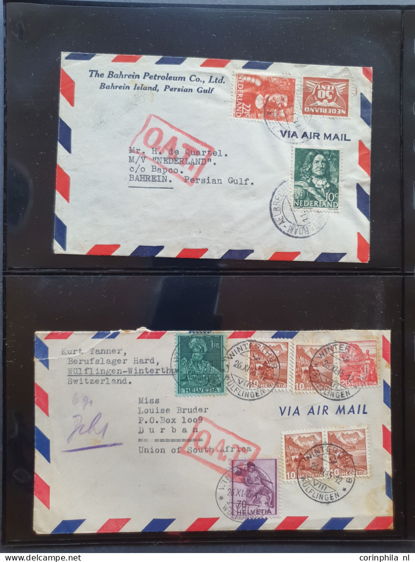 Cover , Airmail 1930-1970c. collection of covers/postcards with O.A.T. postmarks (Onward Air Transmission - approx. 230 
