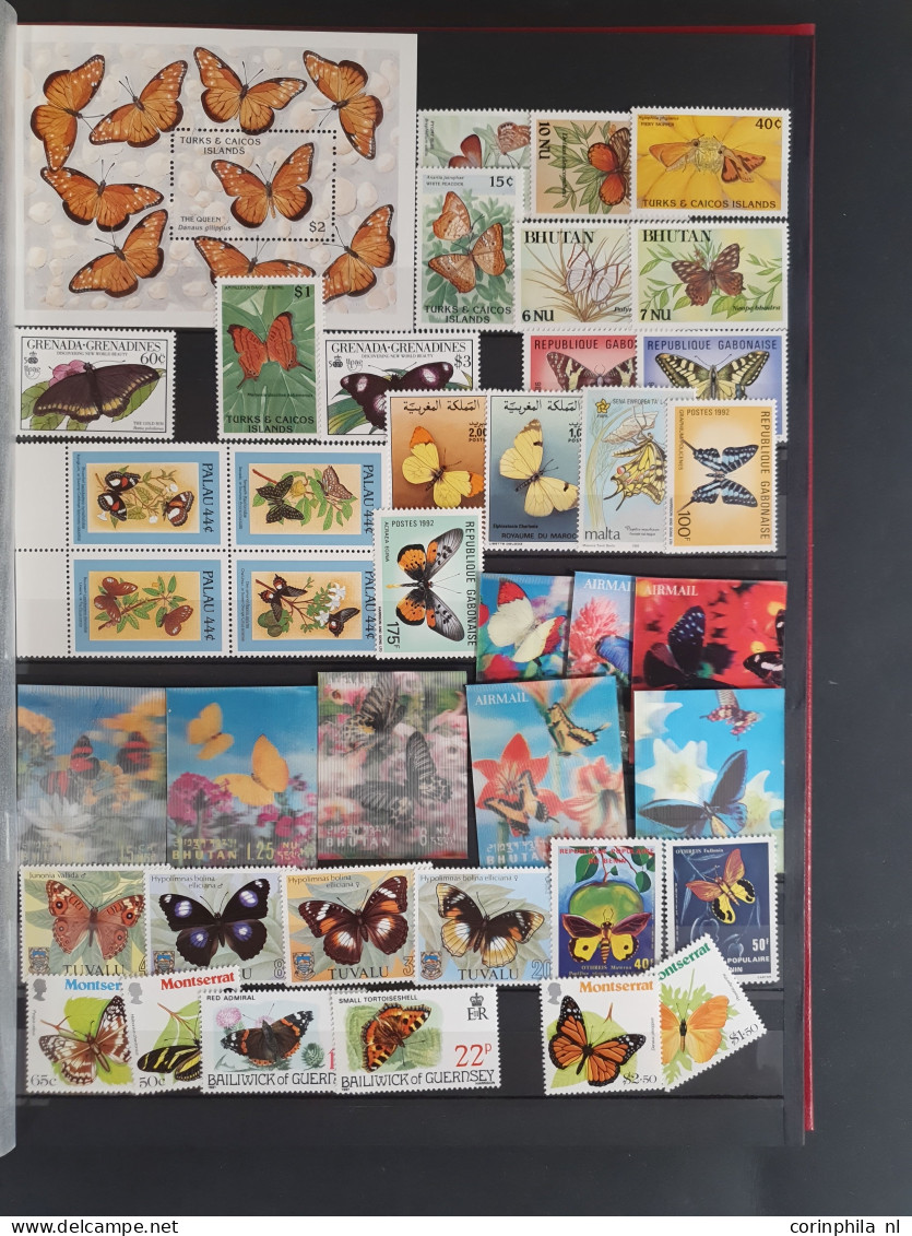 1915c./1995 Collection Birds, Nicely Arranged Collection With A Large Number Of Mostly ** Sets And Miniature Sheets With - Collections (en Albums)
