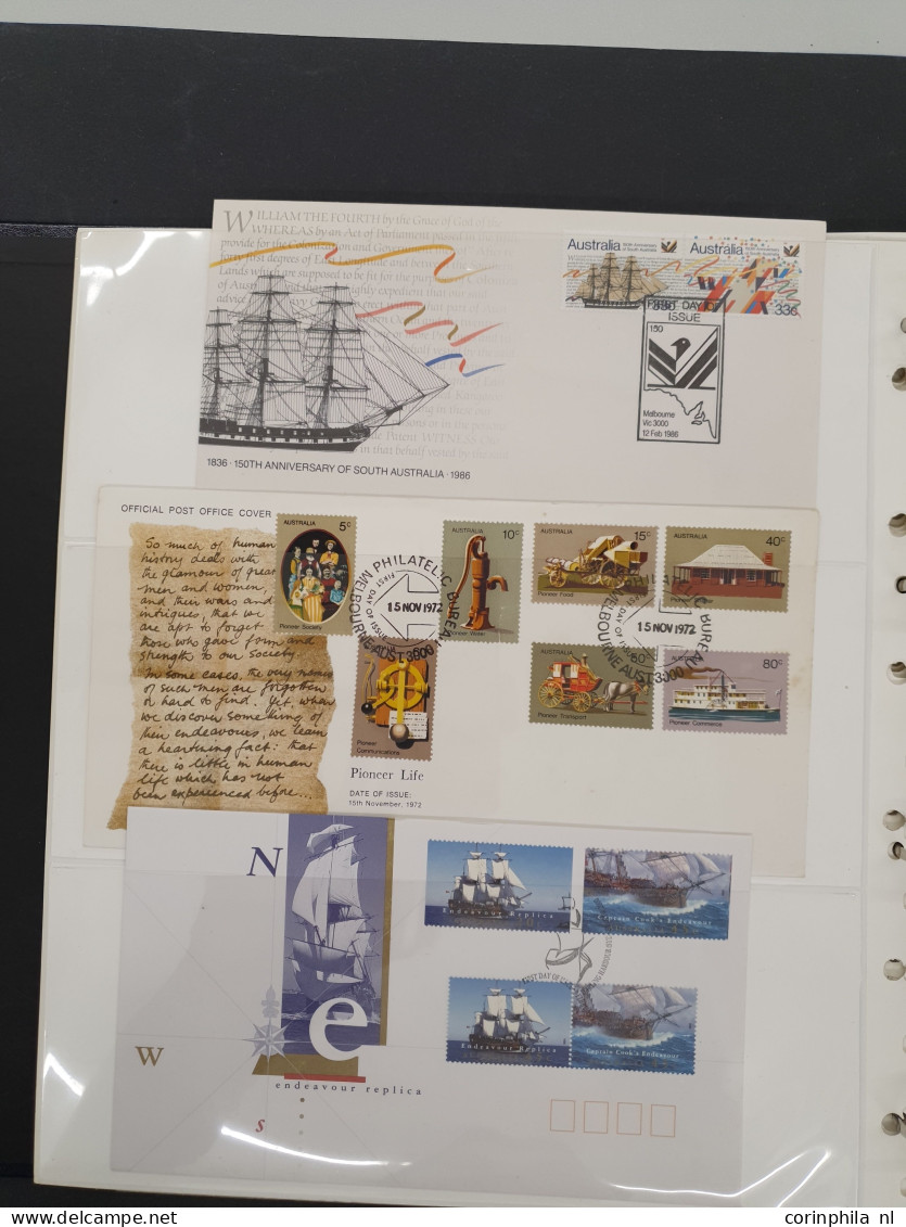 1919/2000 topical collection Ships and Boats, used and */** with a large number of sets and miniature sheets, incl. bett