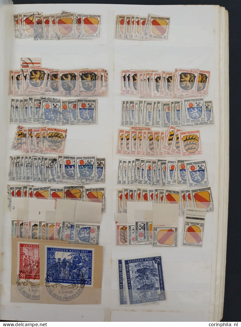 1872/1945 collections and stock, mainly used with better items, combinations, miniature sheets, blocks of 4 stamps,  pre