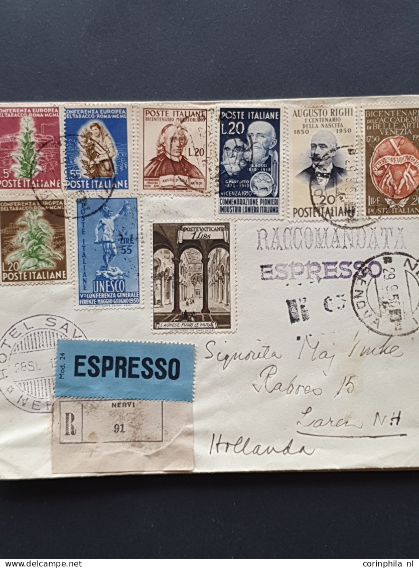 Cover 1880-2020 ca. covers/postal stationery including Netherlands