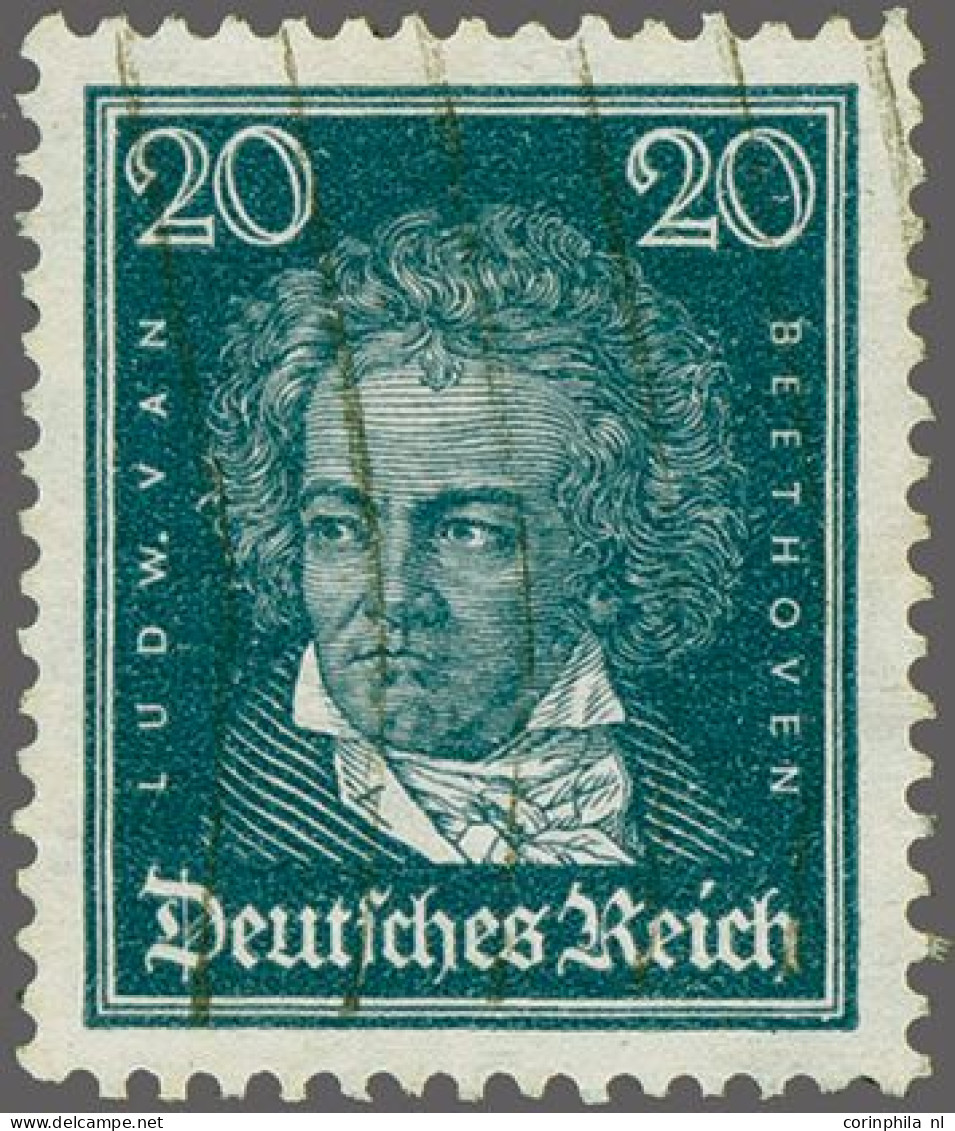 Ludwig Von Beethoven 20 Pfennig Blackish Green With Variety Watermark Sideways, Very Fine With 2011 Hans-Dieter Schlegel - Other & Unclassified