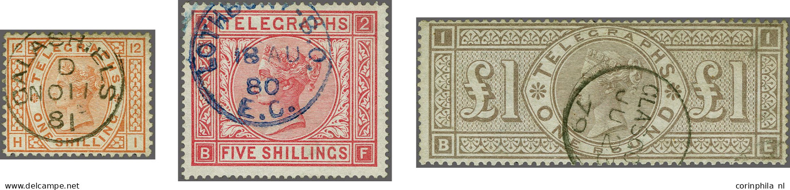 1876-1881 ½d Orange - £1 Brown-lilac, A Fine To Very Fine Group (39 Ex.) All Cancelled With Good To Superb Cds Strikes, - Officials