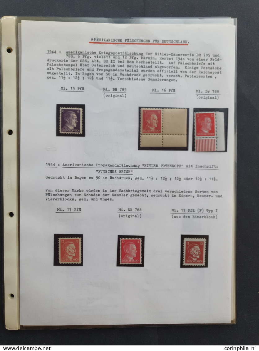 Propaganda Forgeries (German, British And American) Including Some Better Items (Mi. Nos. 9Ib (Castelle Candolfo), 9Ic ( - Kriegs- Und Propaganda- Fälschungen