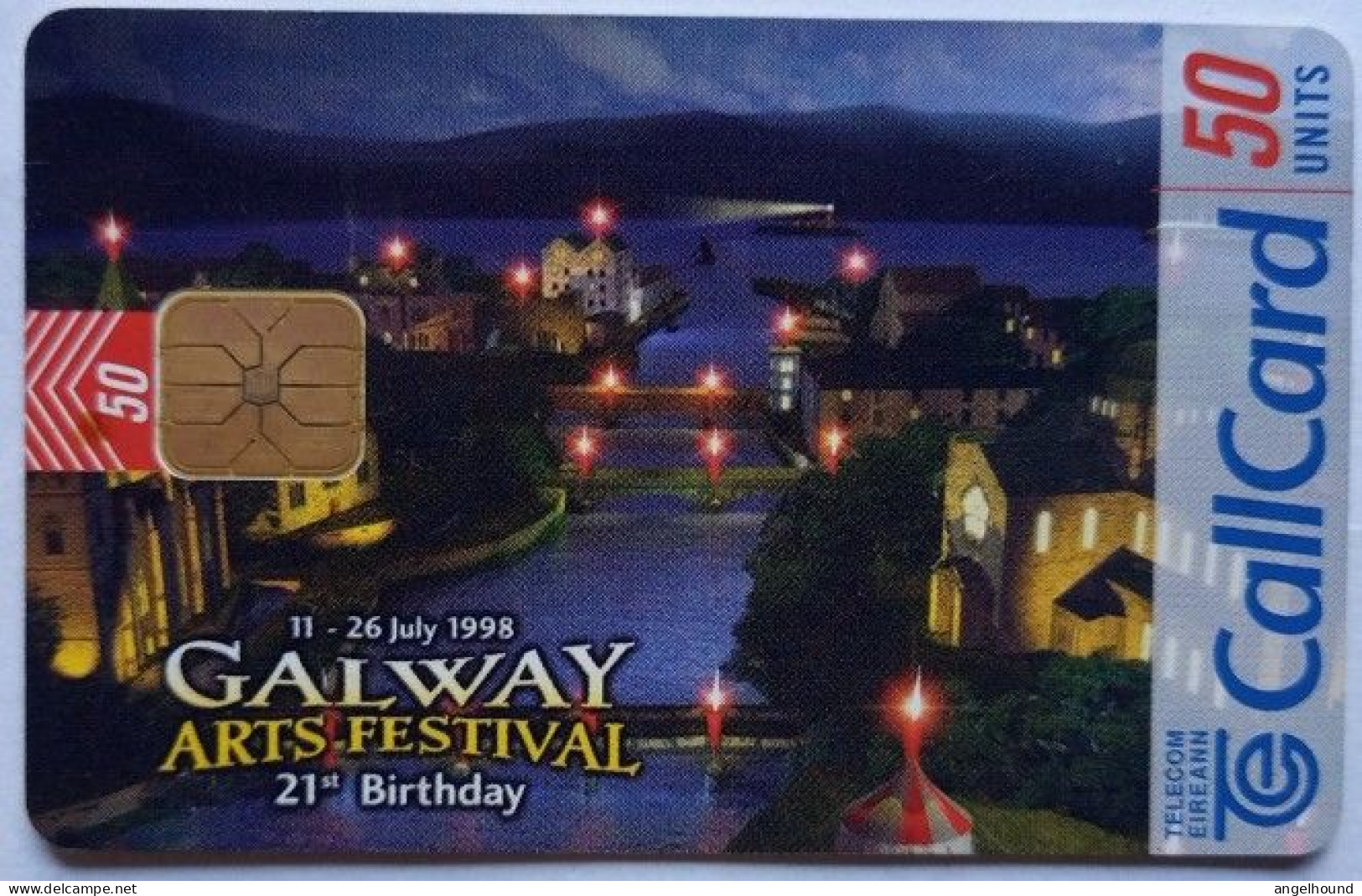 Ireland 50 Units Chip Card - Galway Arts Festival - 21st Birthday - Irlanda