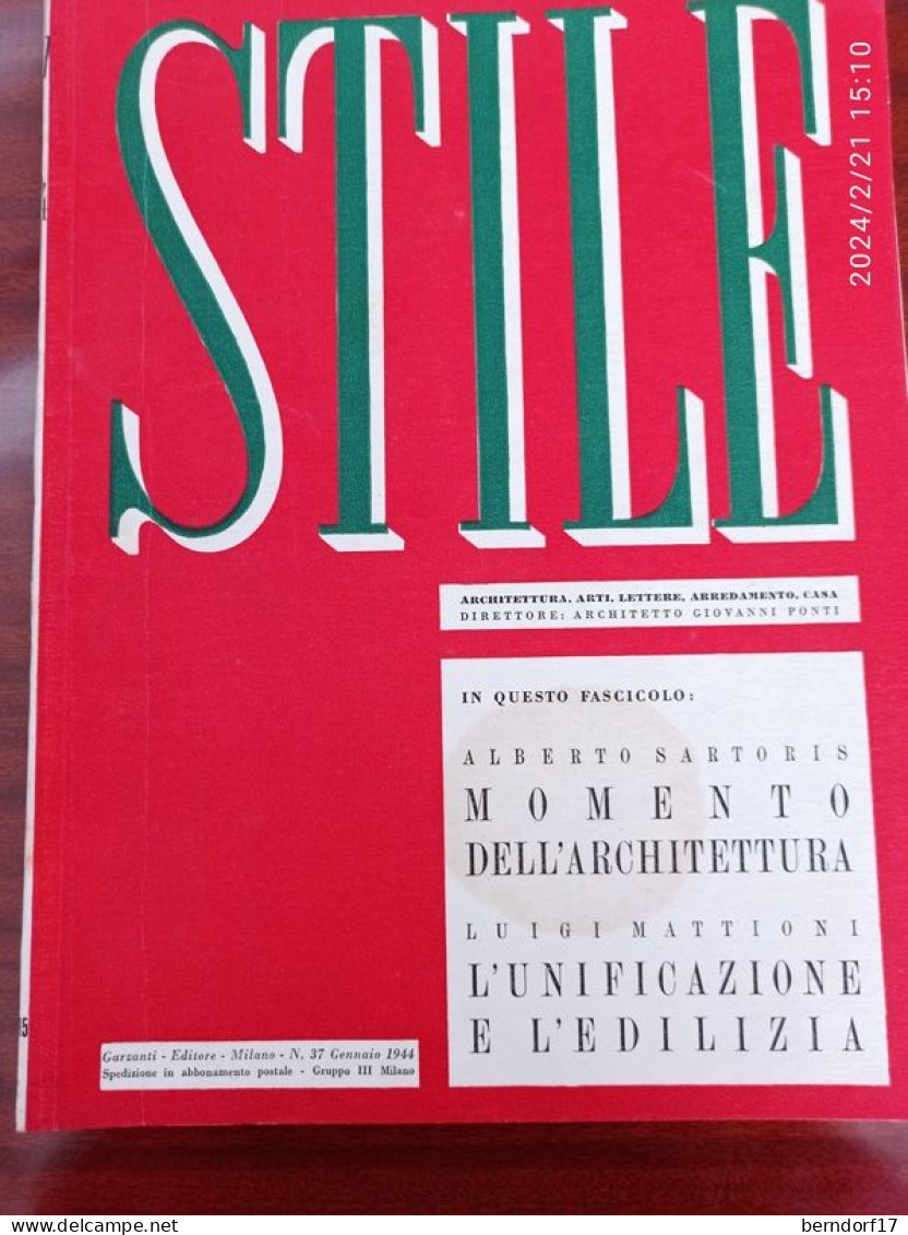 STILE N. 37 - 1944 - Casa Y Cocina