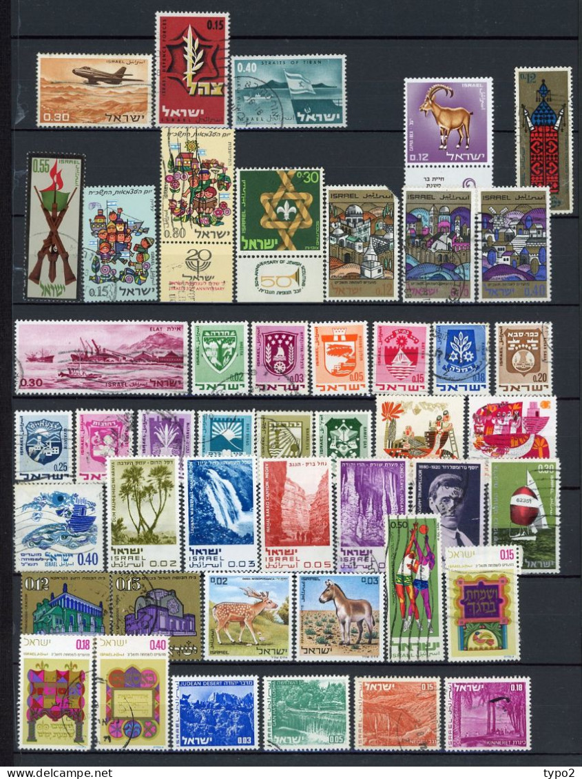 ISRAEL -  COLLECTION depuis 1948  **,*,(o)  environ 500 timbres BE   13 scans