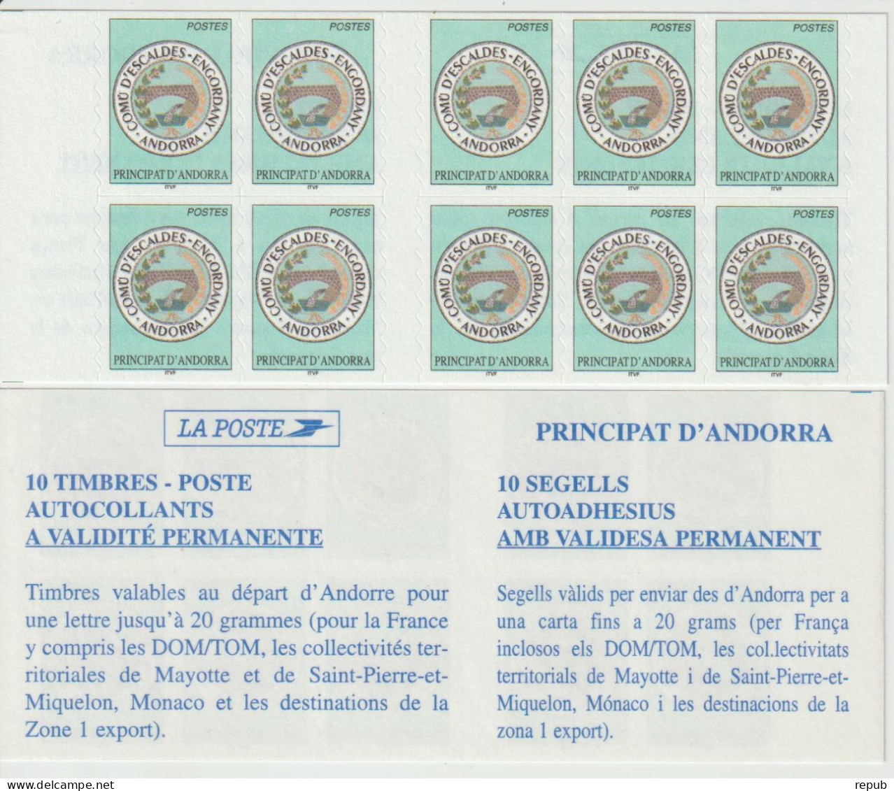 Andorre Français 2003 Carnet Blason 12 ** MNH - Markenheftchen