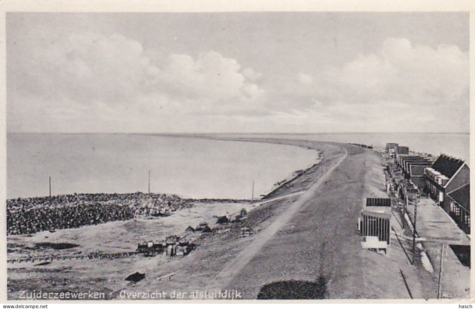 4770a89Zuiderzeewerken, Overzicht Der Afsluitdijk.   - Den Oever (& Afsluitdijk)