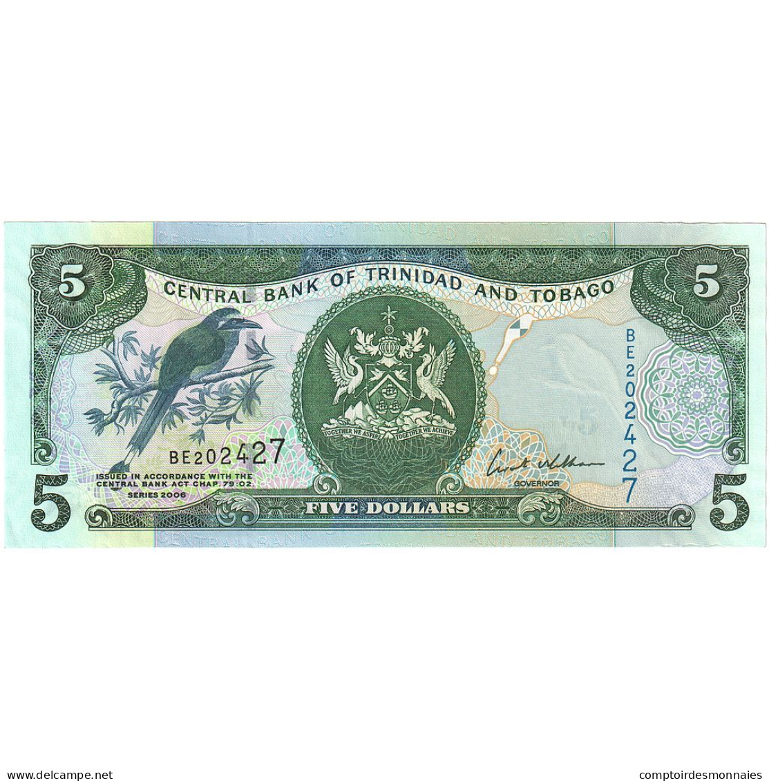 Trinité-et-Tobago, 5 Dollars, 2006, KM:47, NEUF - Trinité & Tobago