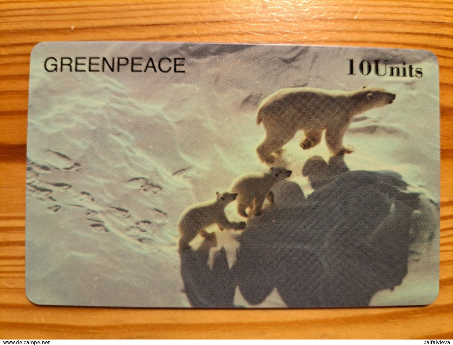 Prepaid Phonecard United Kingdom, Unitel - Greenpeace, Polar Bear - Emissions Entreprises