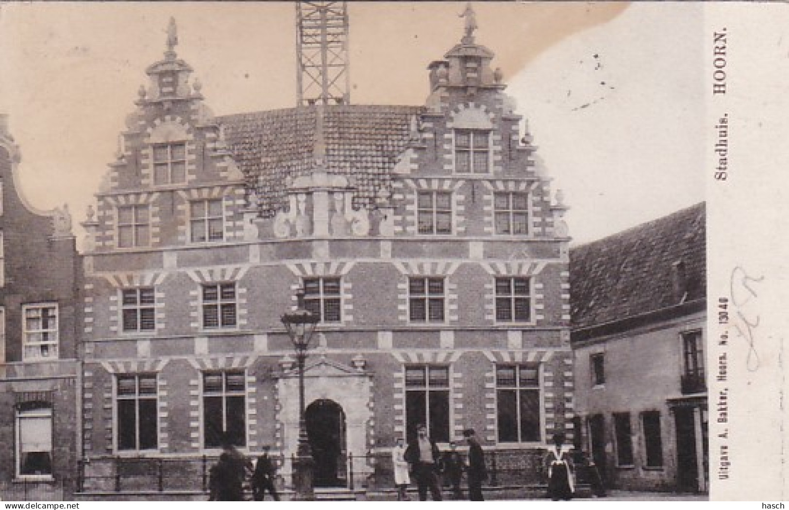 4851105Hoorn, Stadhuis. (bruine Vlek Zie Achterkant) - Hoorn