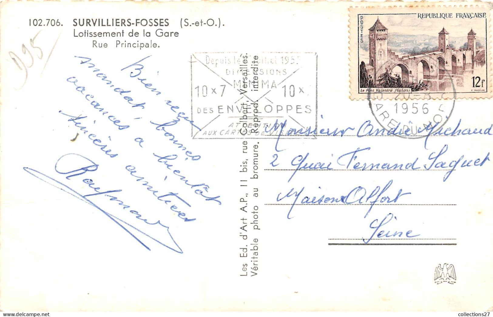 95-SURVILLIERS-FOSSES- LOTISSEMENT DE LA GARE RUE PRINCIPALE - Survilliers