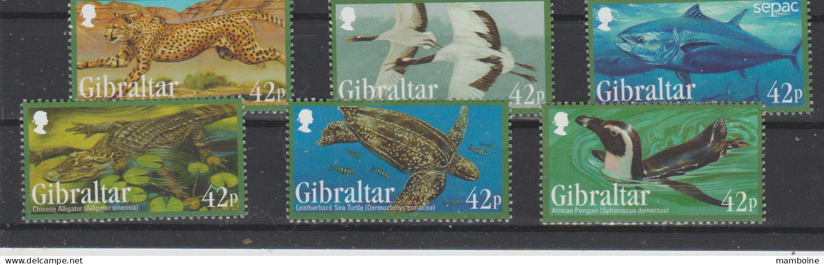 Gibraltar   2013   Neuf X X  Série Compléte -FAUNE - Unused Stamps