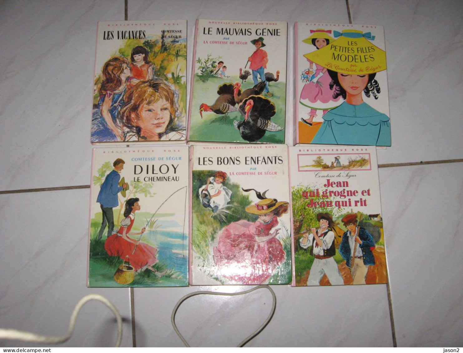 COMTESSE DE SEGUR / LOT DE 6 BIBLIOTHEQUE ROSE - 1964-1983 / LES BONS ENFANTS + - Bibliothèque Rose