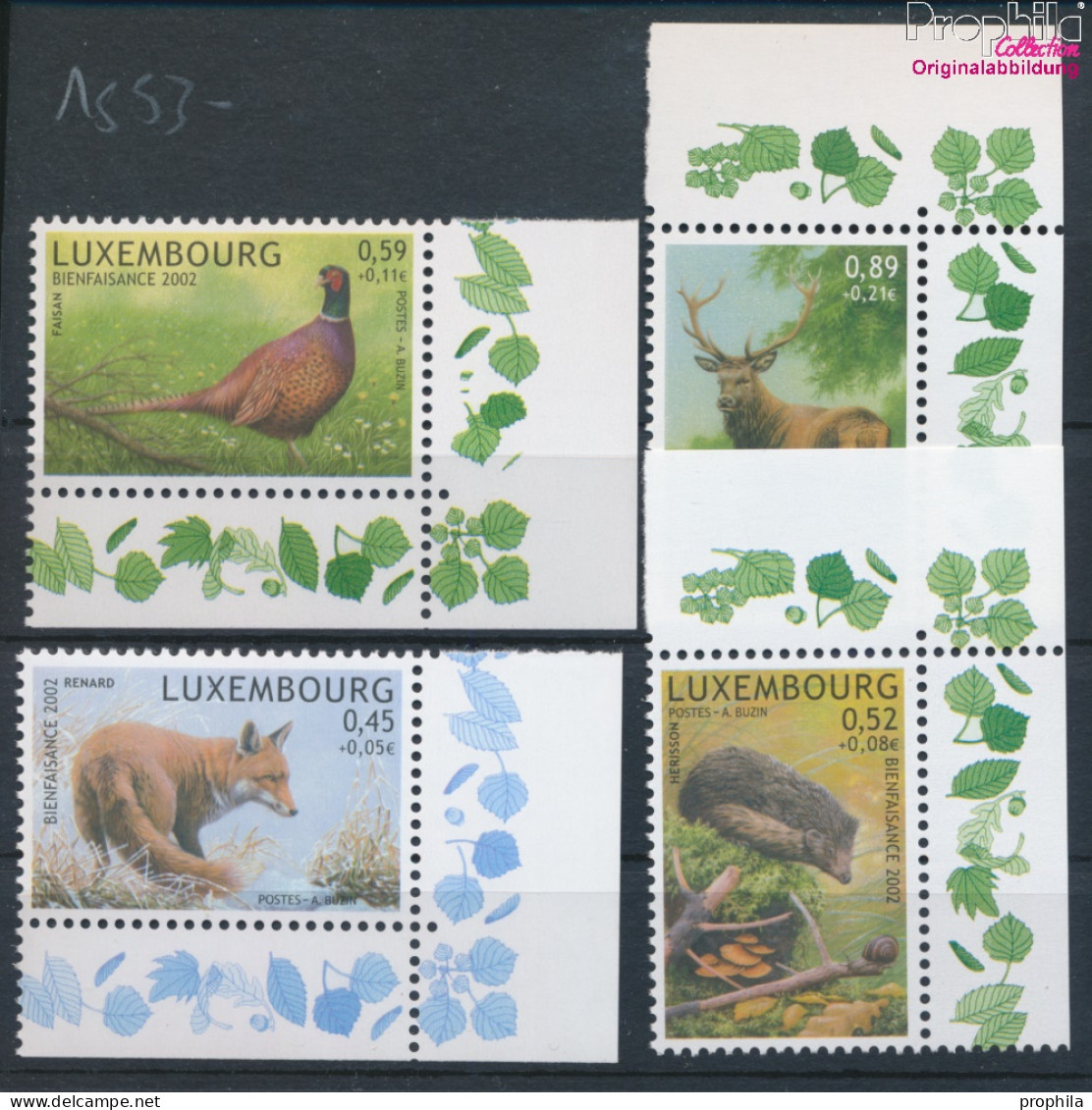 Luxemburg 1593-1596 (kompl.Ausg.) Postfrisch 2002 Tiere (10331862 - Unused Stamps