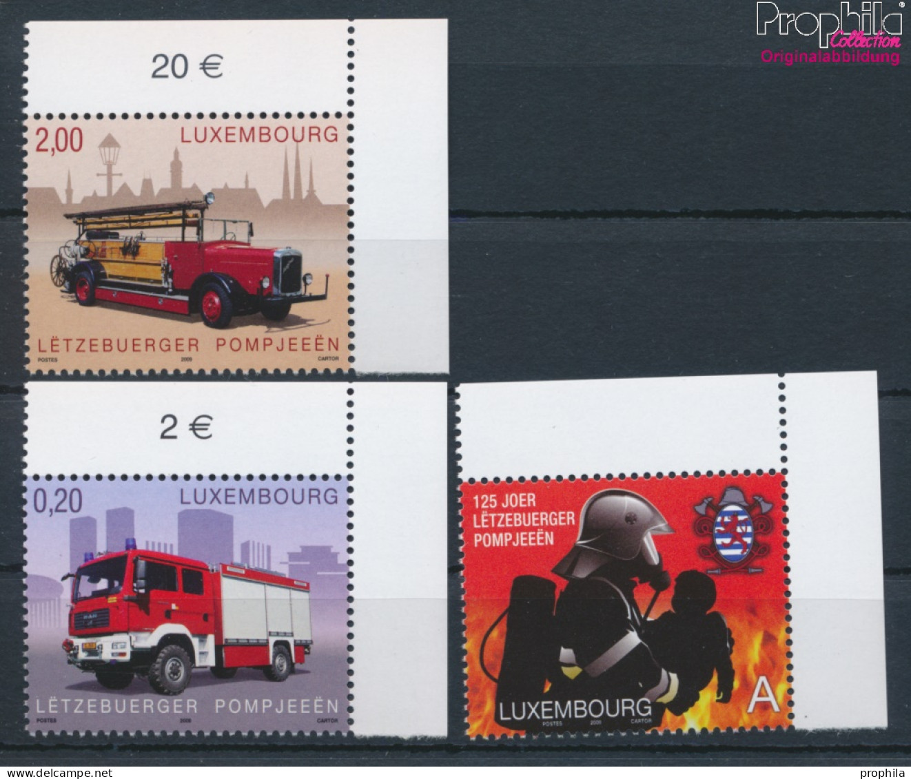 Luxemburg 1818-1820 (kompl.Ausg.) Postfrisch 2009 Nationaler Feuerwehrverband (10331850 - Unused Stamps