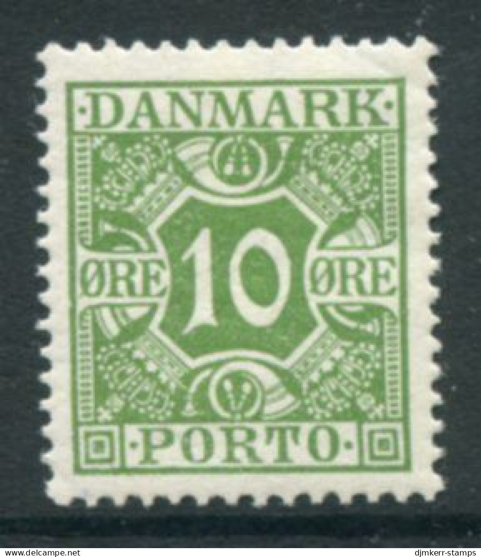 DENMARK 1921-27 Postage Due Numeral And Crowns 10 Øre LHM / *.  Michel Porto 13 - Postage Due