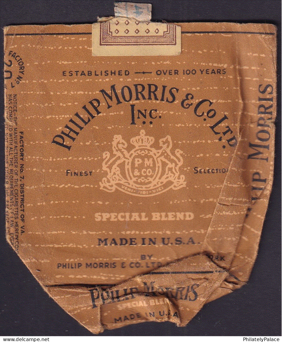 Vintage Philip Morris & Co. Ltd., Cigarette Empty Box Made In USA  (**) - Etuis à Cigarettes Vides