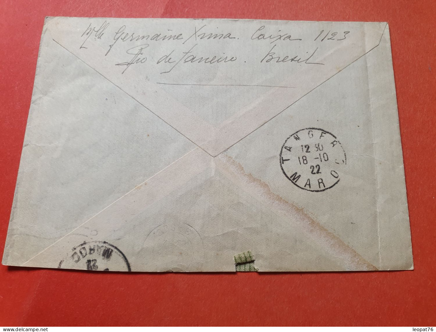 Brésil - Enveloppe De Rio De Janeiro Pour Le Maroc En 1922  - Réf 3371 - Cartas & Documentos