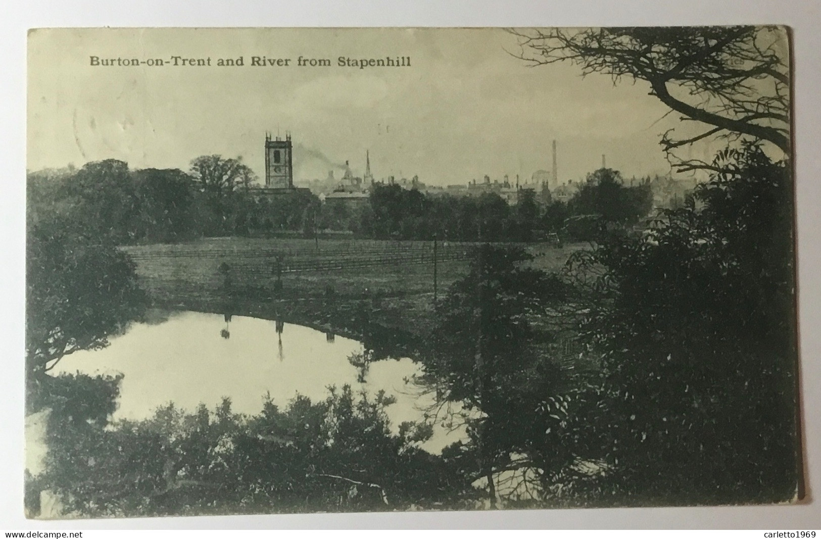 BURTON ON TRENT AND RIVER FROM STAPENHILL VIAGGIATA FP - Autres & Non Classés