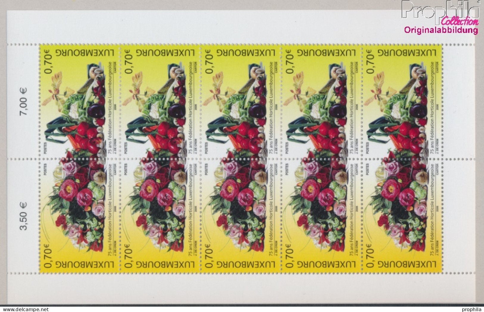 Luxemburg 1728-1729 Kleinbogen (kompl.Ausg.) Postfrisch 2006 Gartenbau (10331429 - Unused Stamps