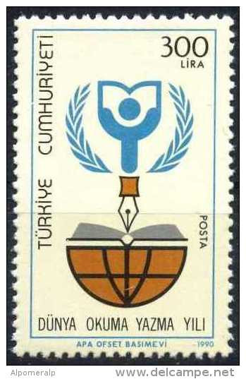 Türkiye 1990 Mi. 2906 MNH World Literacy Year - Ungebraucht