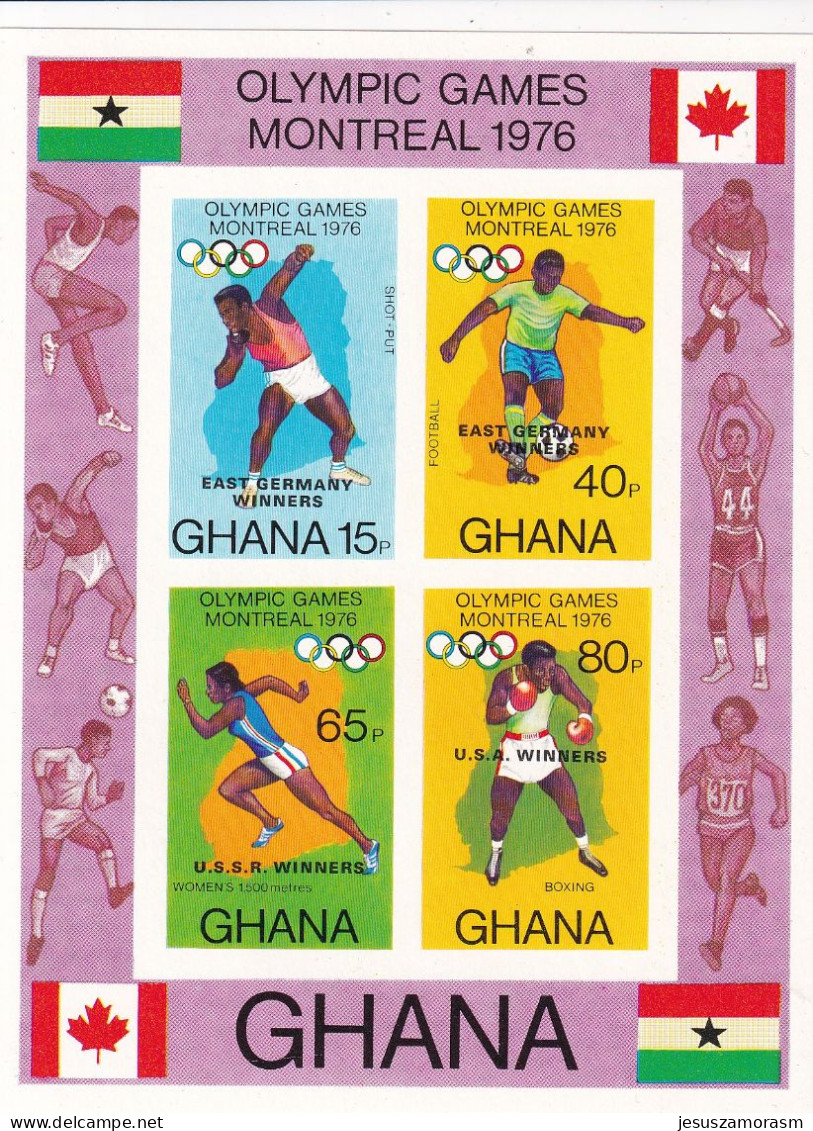 Ghana Hb 66sd SIN DENTAR - Summer 1976: Montreal
