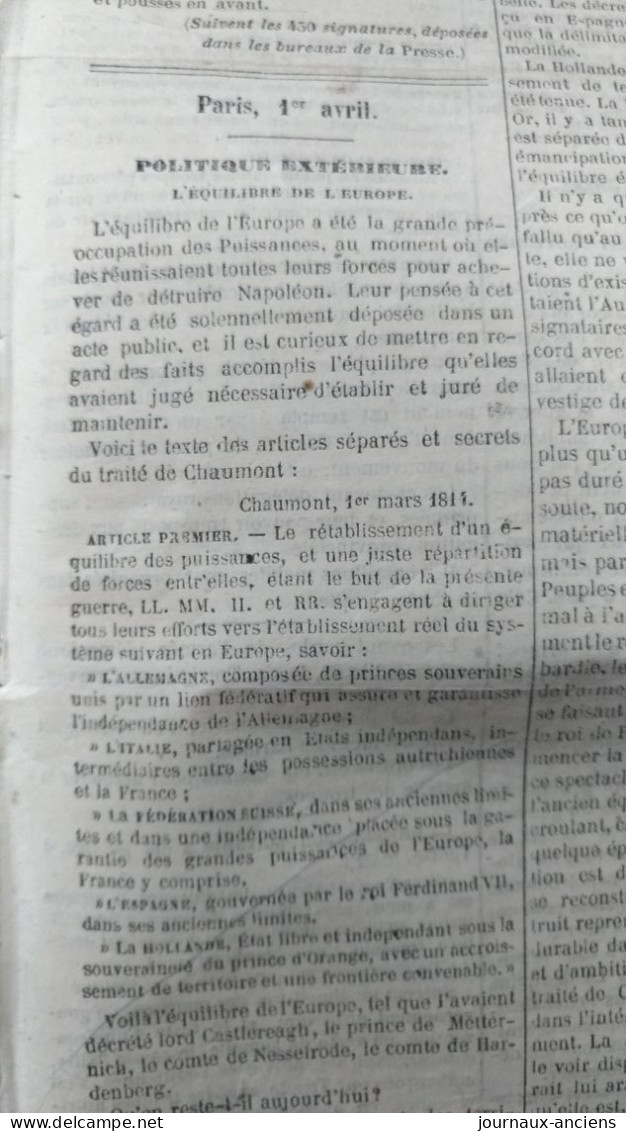 1848 COUR DE HAUTE GARONNE AFFAIRE DU FRERE LÉOTADE - ACTES OFFICIELS DU GOUVERNEMENT PROVISOIRE - Journal LA PRESSE - 1800 - 1849