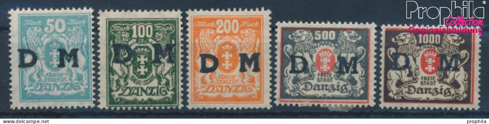 Danzig D36-D40 (kompl.Ausg.) Mit Falz 1923 Dienstmarke (10335798 - Officials