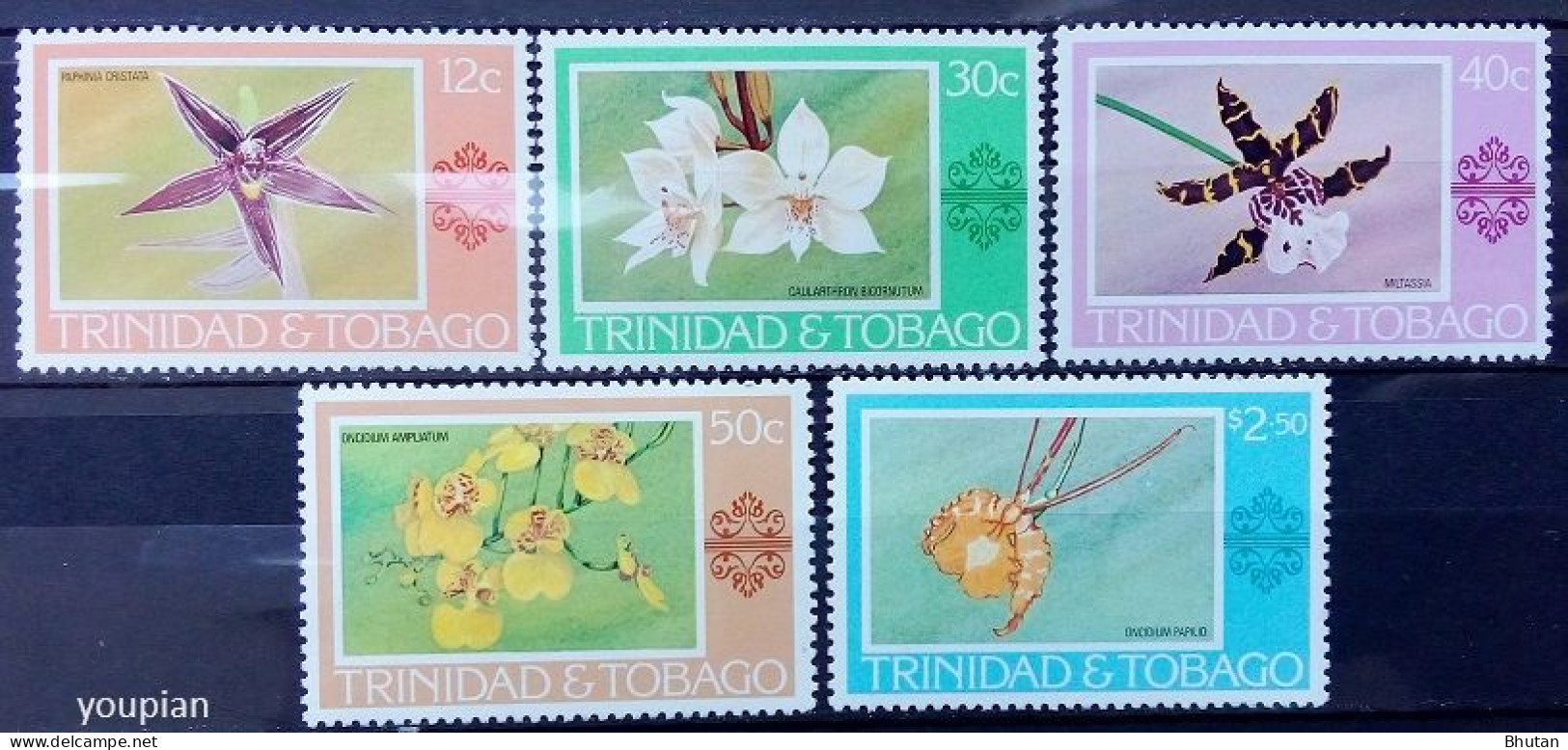 Trinidad And Tobago 1976, Orchids, MNH Stamps Set - Trinidad Y Tobago (1962-...)