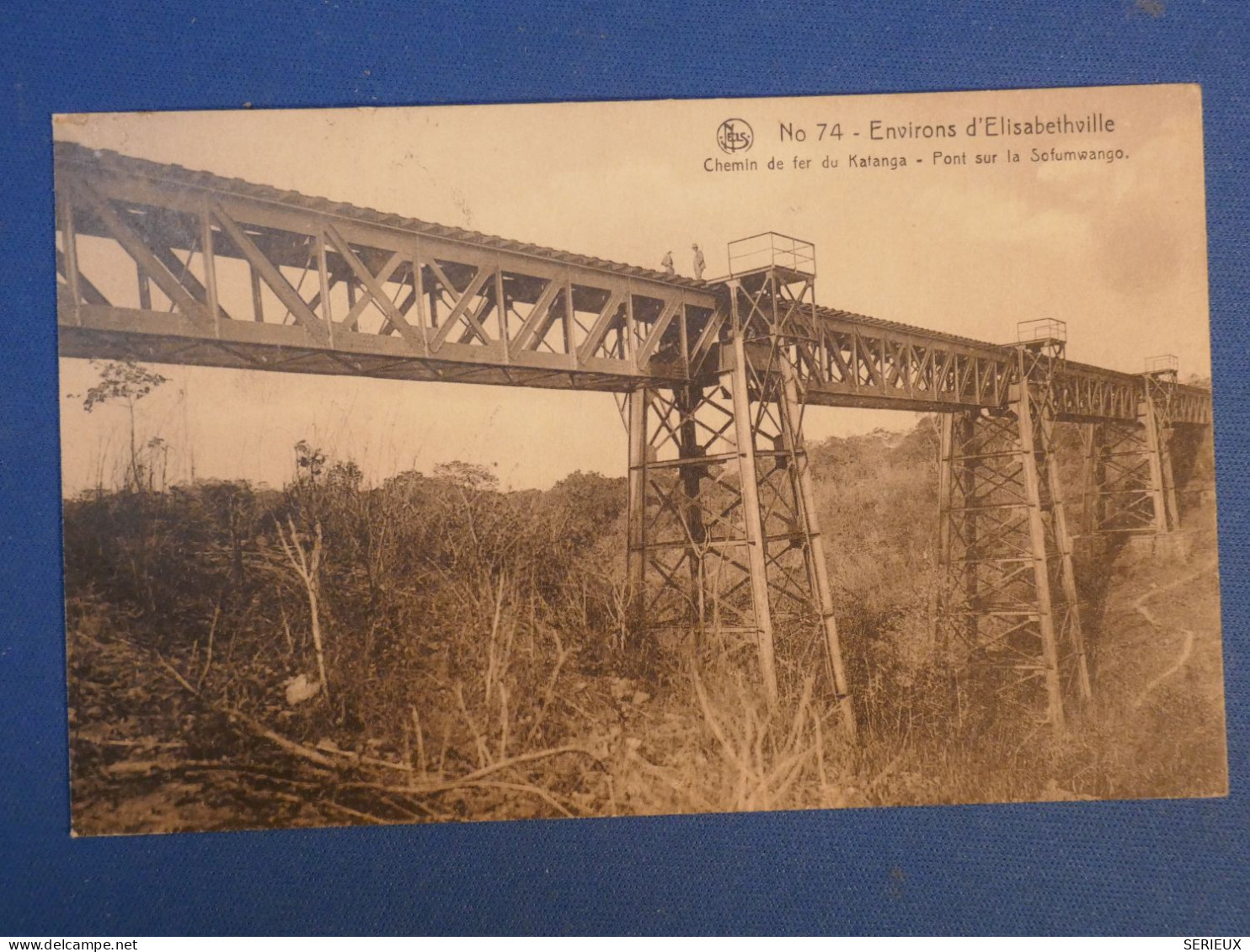 DJ 18 CONGO BELGE   BELLE CARTE   1924 ELISABETHV. A . A BRUSSELS  BELGIQUE +CHEMIN FER KATANGA+AFF. INTERESSANT+++ - Briefe U. Dokumente