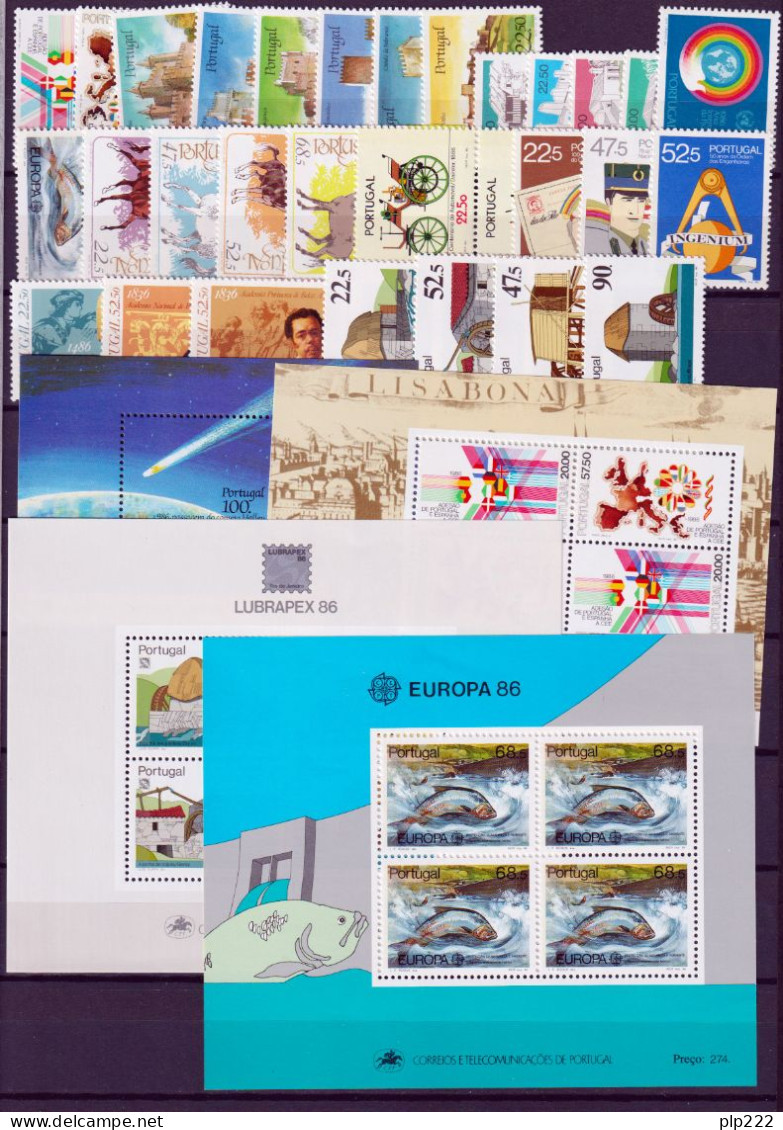 Portogallo 1986 Annata Completa / Complete Year Set **/MNH VF - Full Years