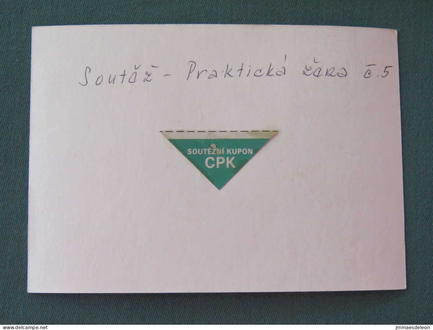 Czech Republic 1994 Stationery Postcard Hora Rip Mountain Sent Locally From Prague, Bank Slogan - Covers & Documents